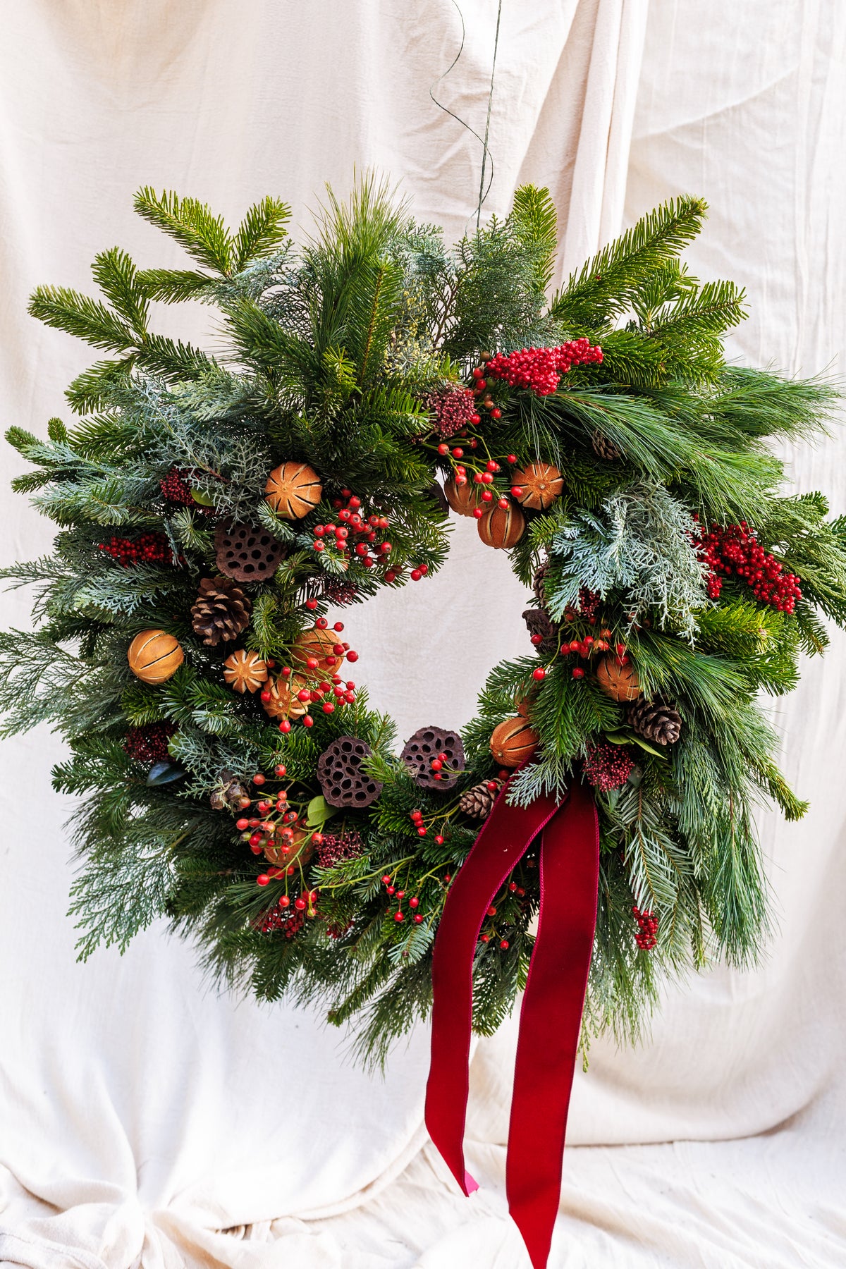 Classic Festive Forage Wreath - Pre-order Now