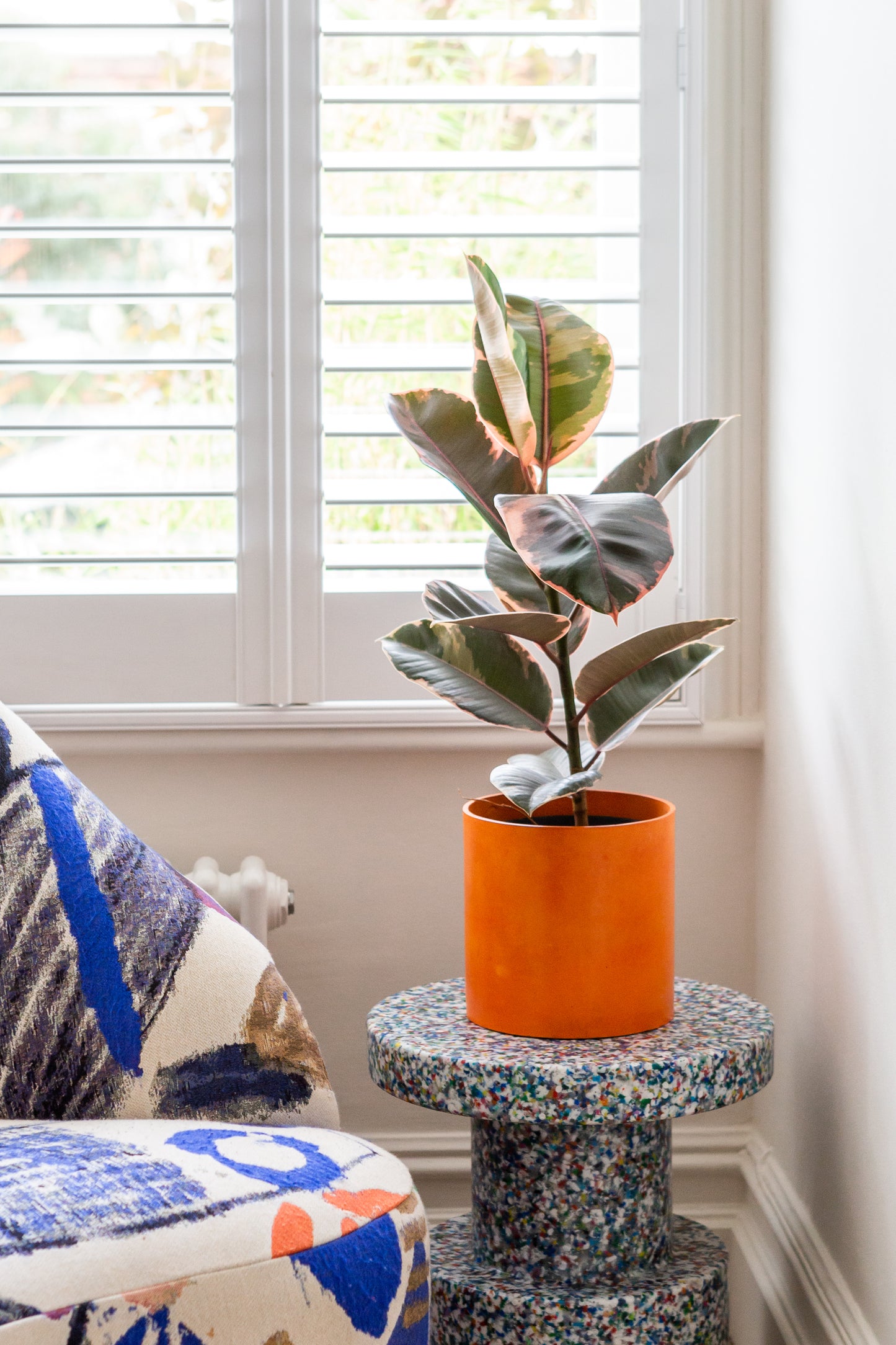 Bold Orange Plant Pot