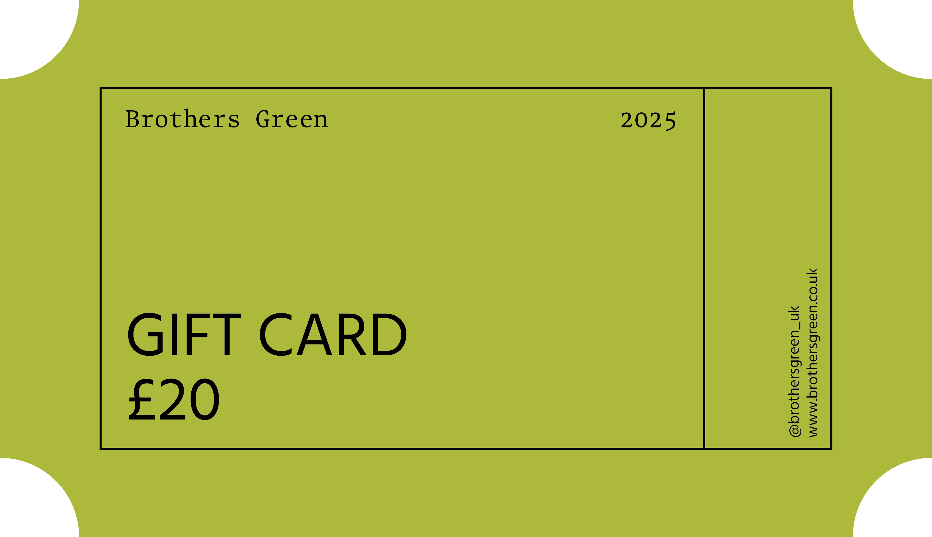 Brother's Green Gift Voucher