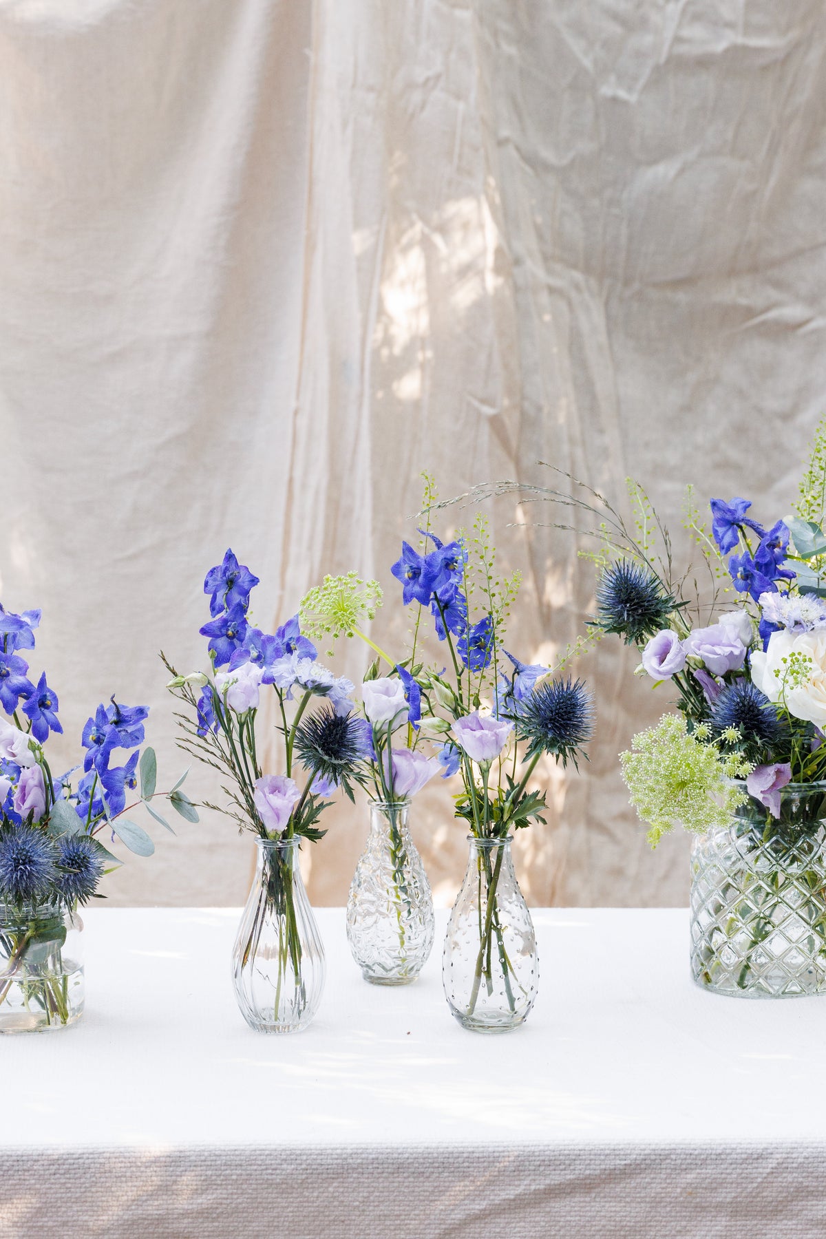 Something Blue Bud Vase Arrangement