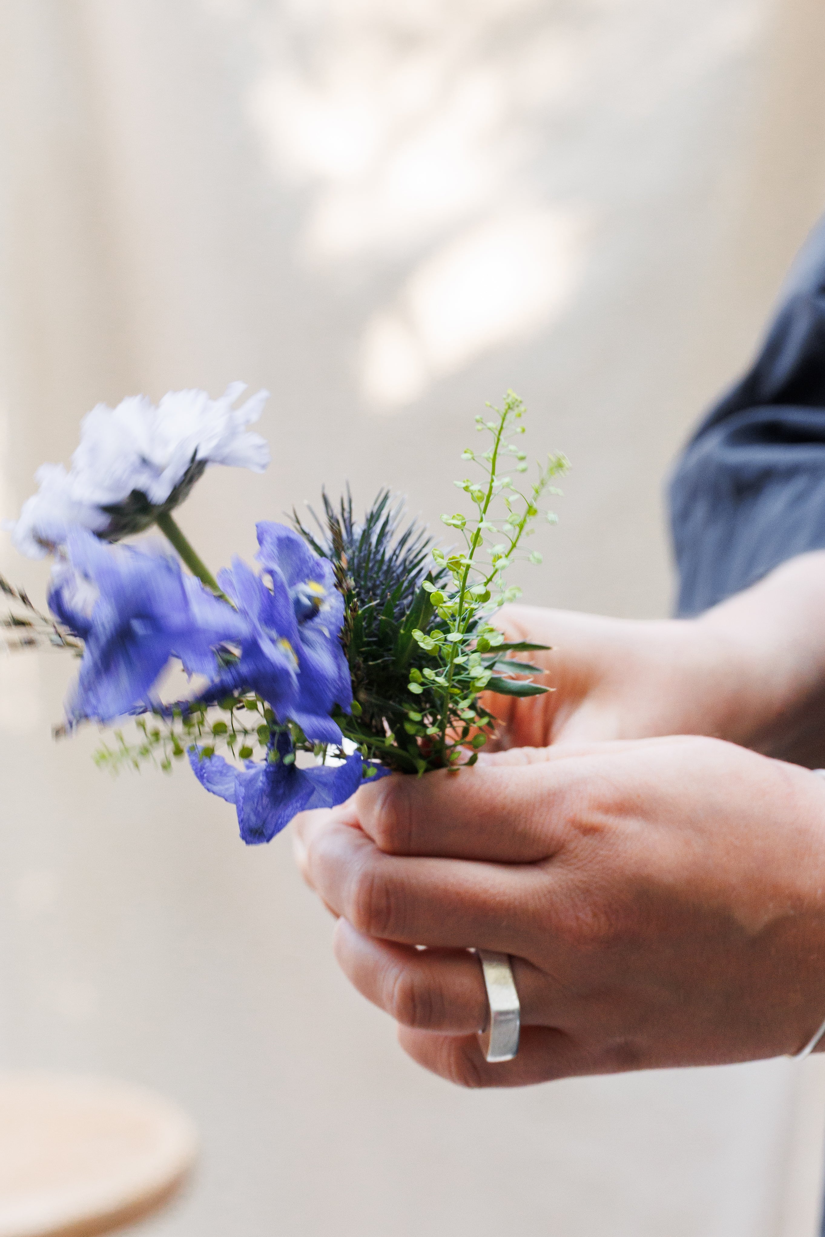 Something Blue Boutonnière