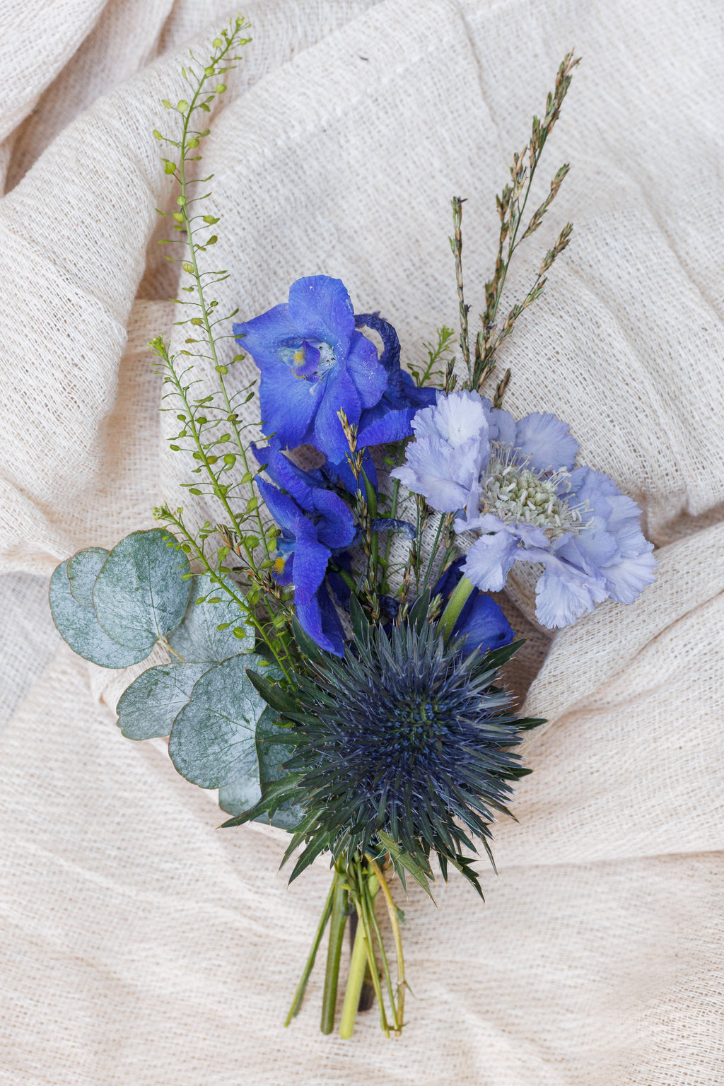Something Blue Boutonnière