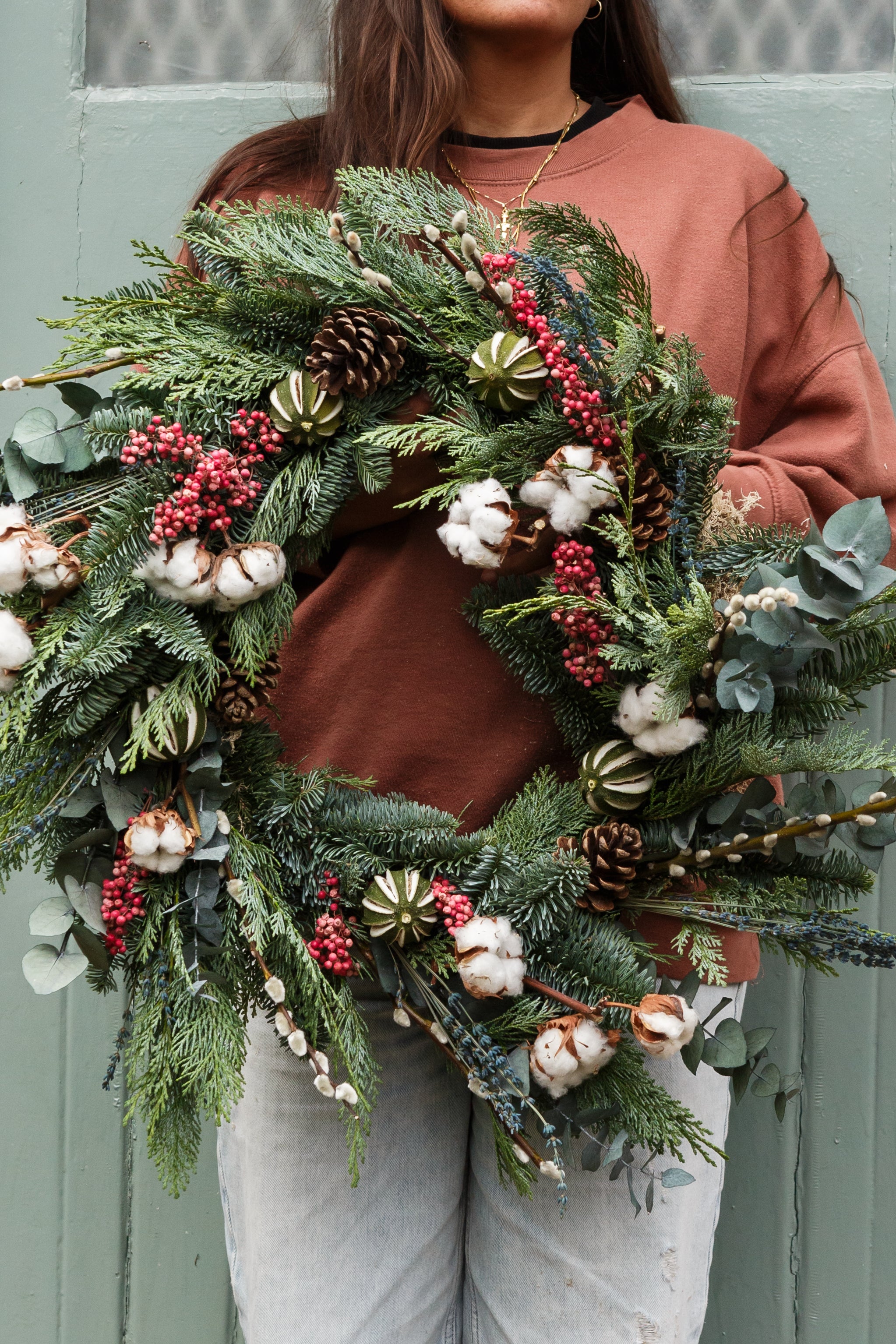 Blue Spruce Christmas Wreath