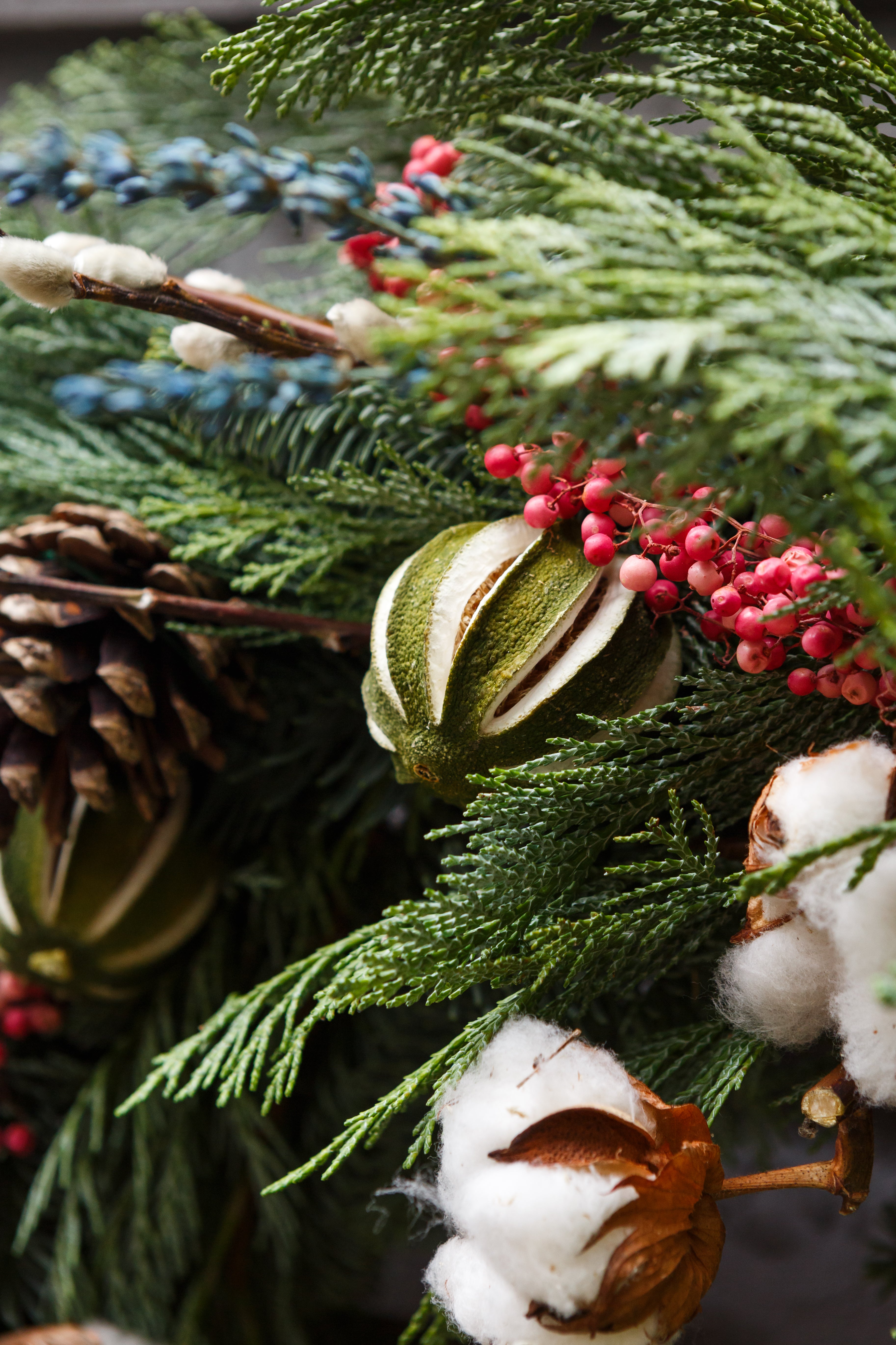 Blue Spruce Christmas Wreath
