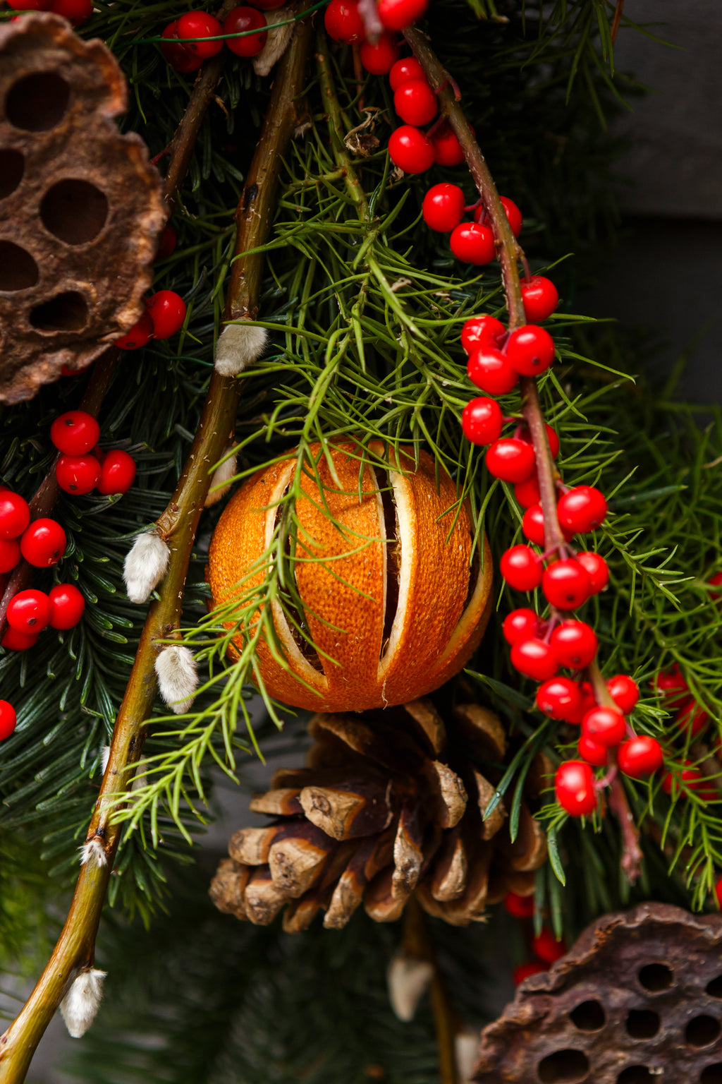 Classic Festive Forage Wreath