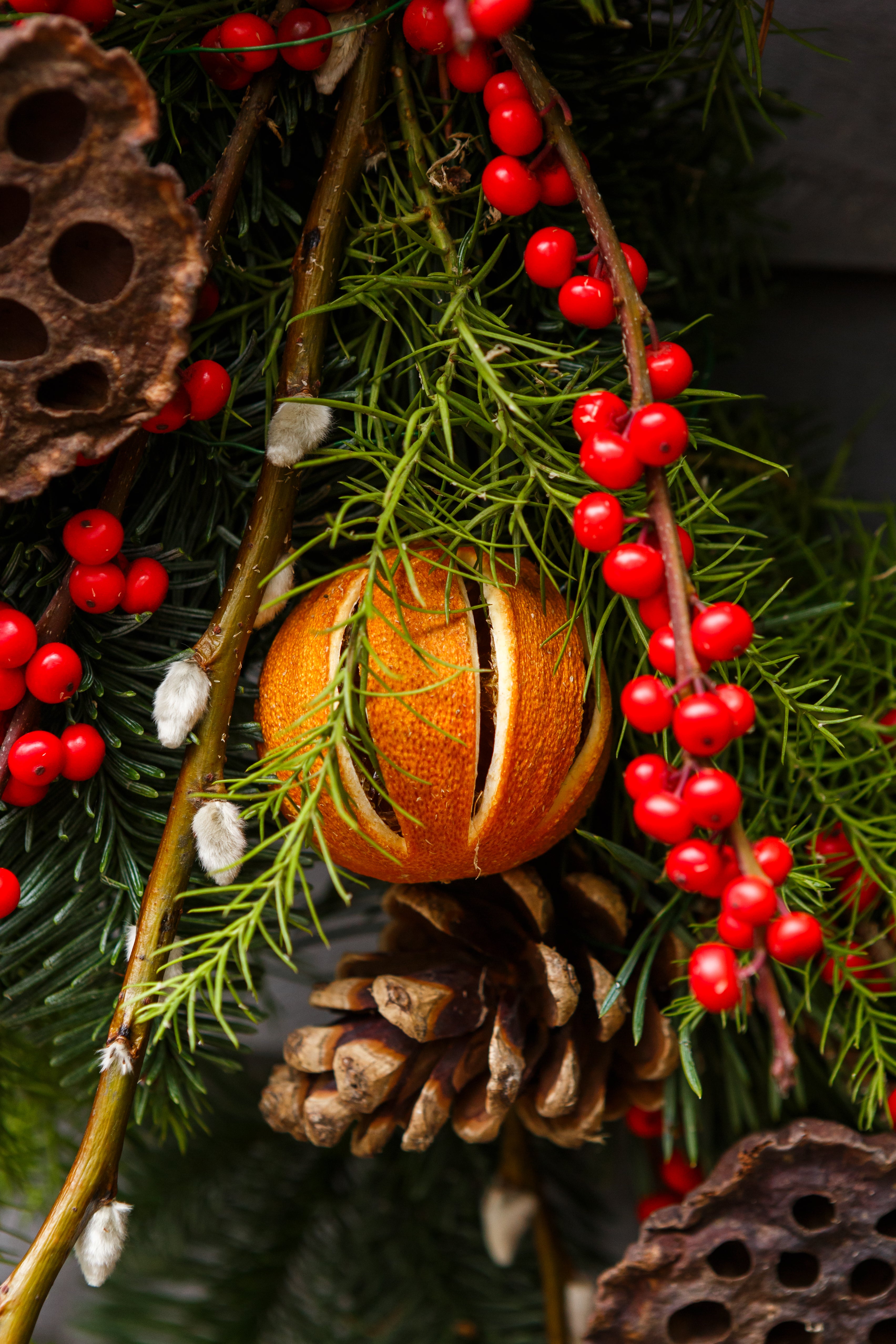 Classic Festive Forage Wreath
