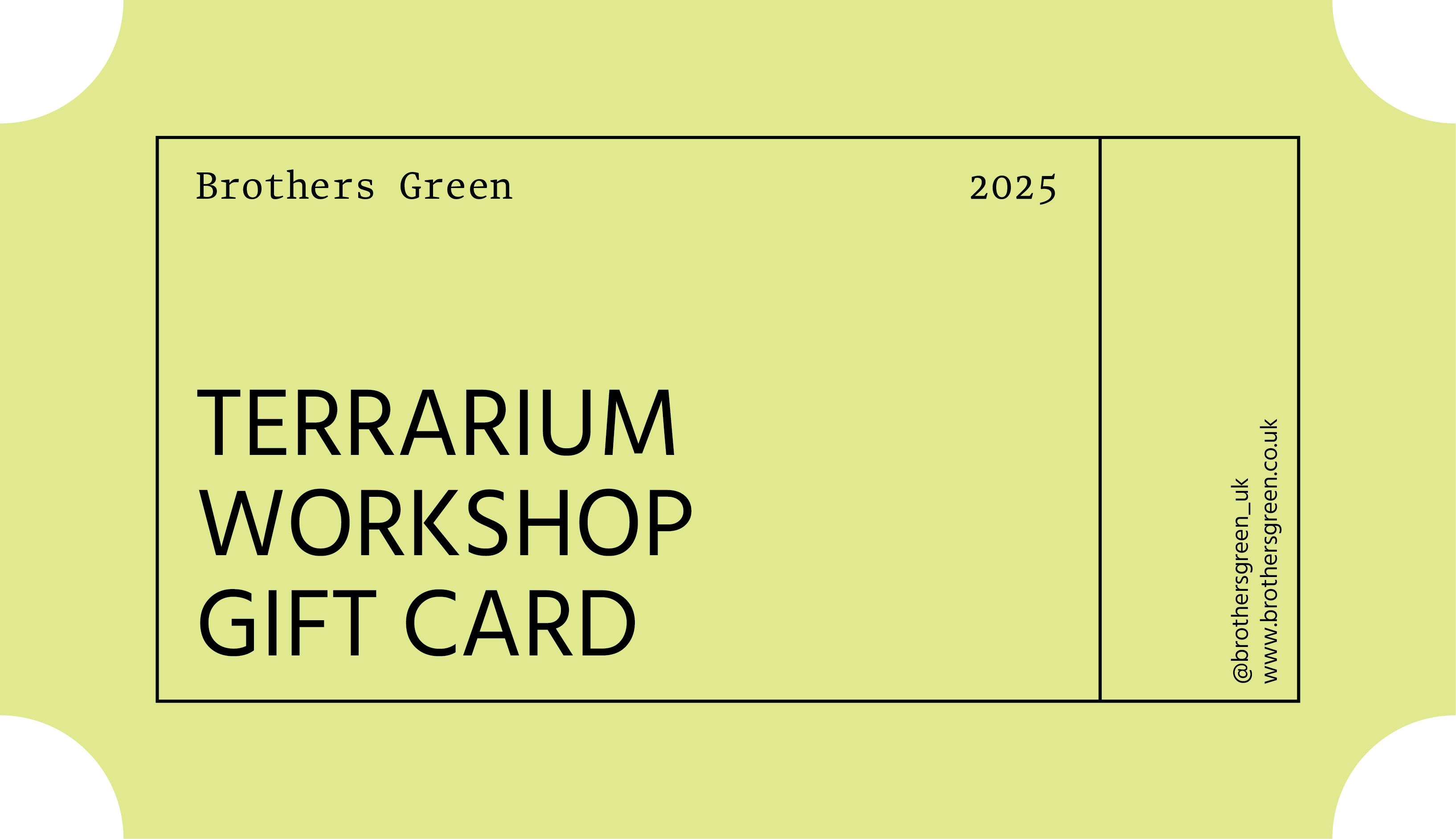Terrarium Workshop Gift Card