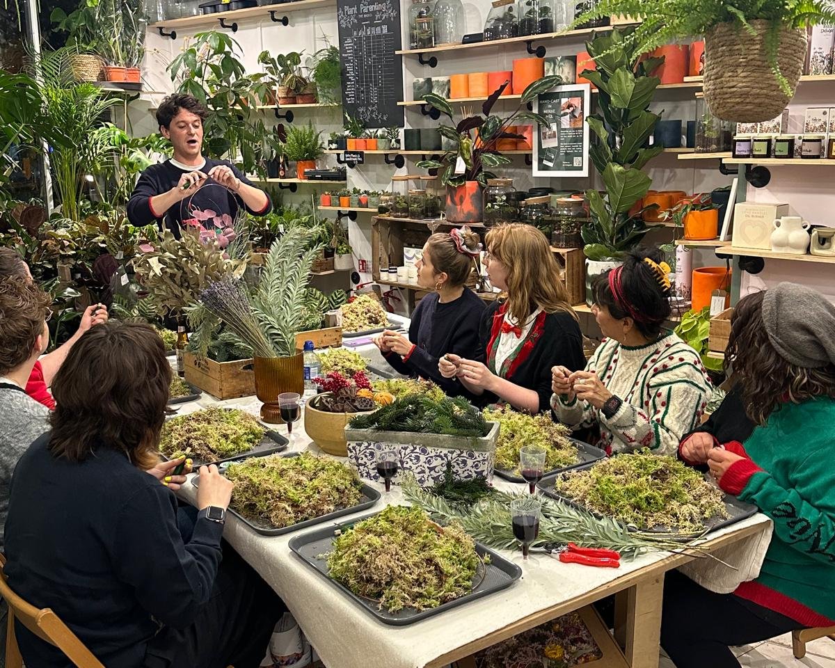 Wreath Making Workshop at Brothers Green in Herne Hill